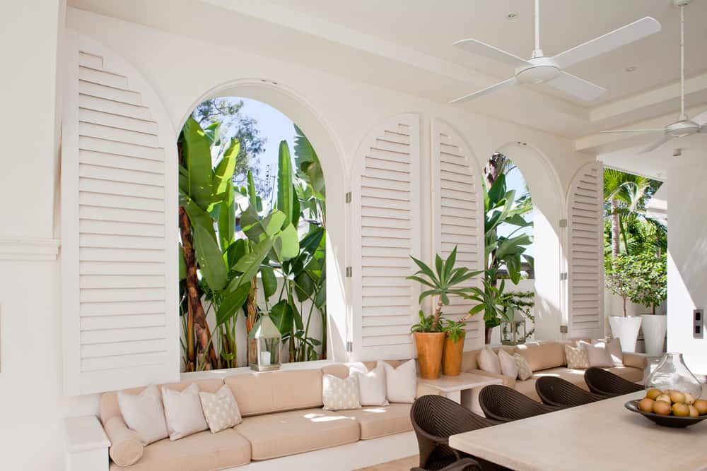 Curved Plantation Shutters
